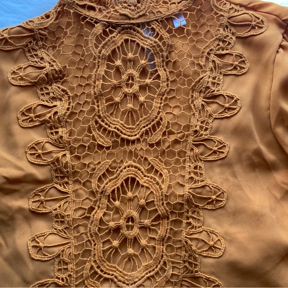 Xhilaration Size Small Mock Neck Long Sleeve Blouse - Picture 5 of 6